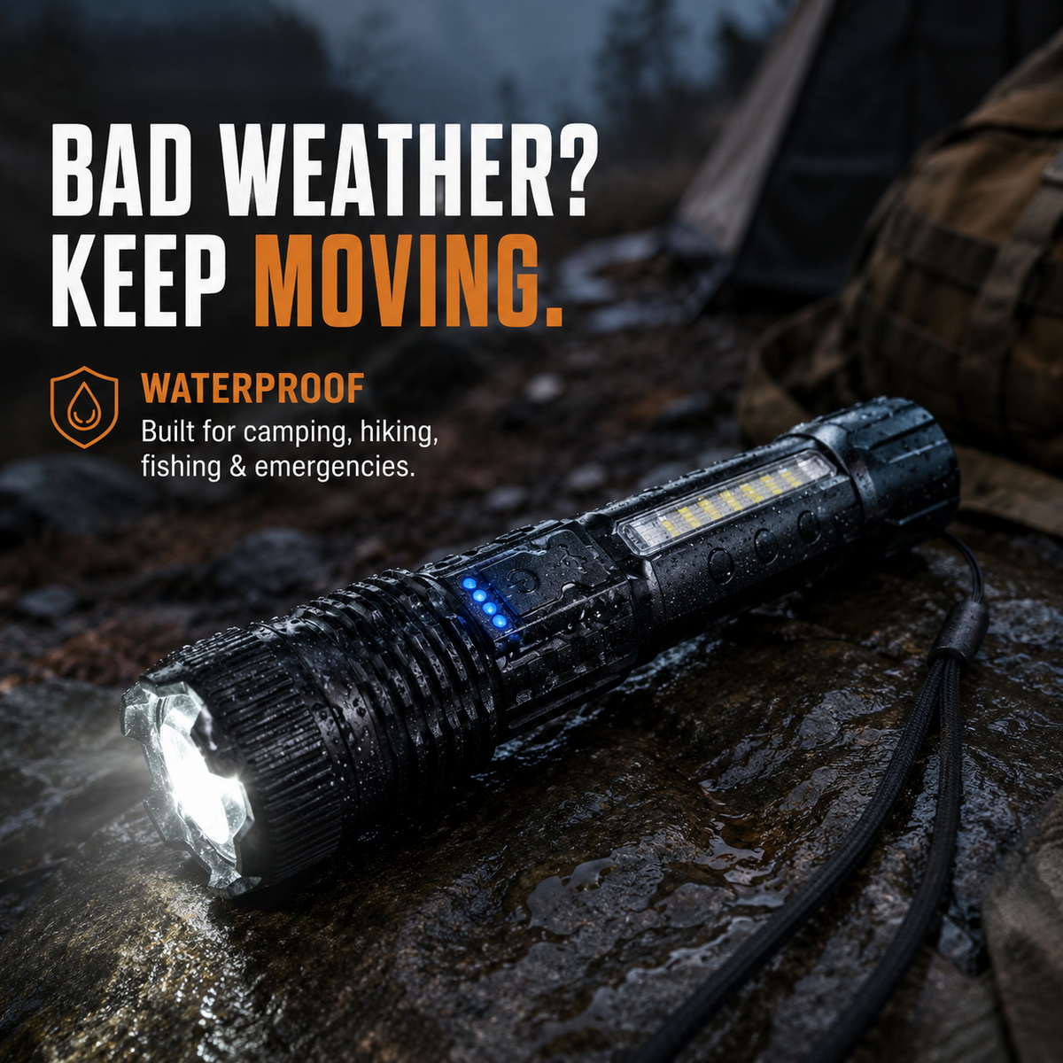StrikeBeam - 1000 Lumen Rechargeable Flashlight