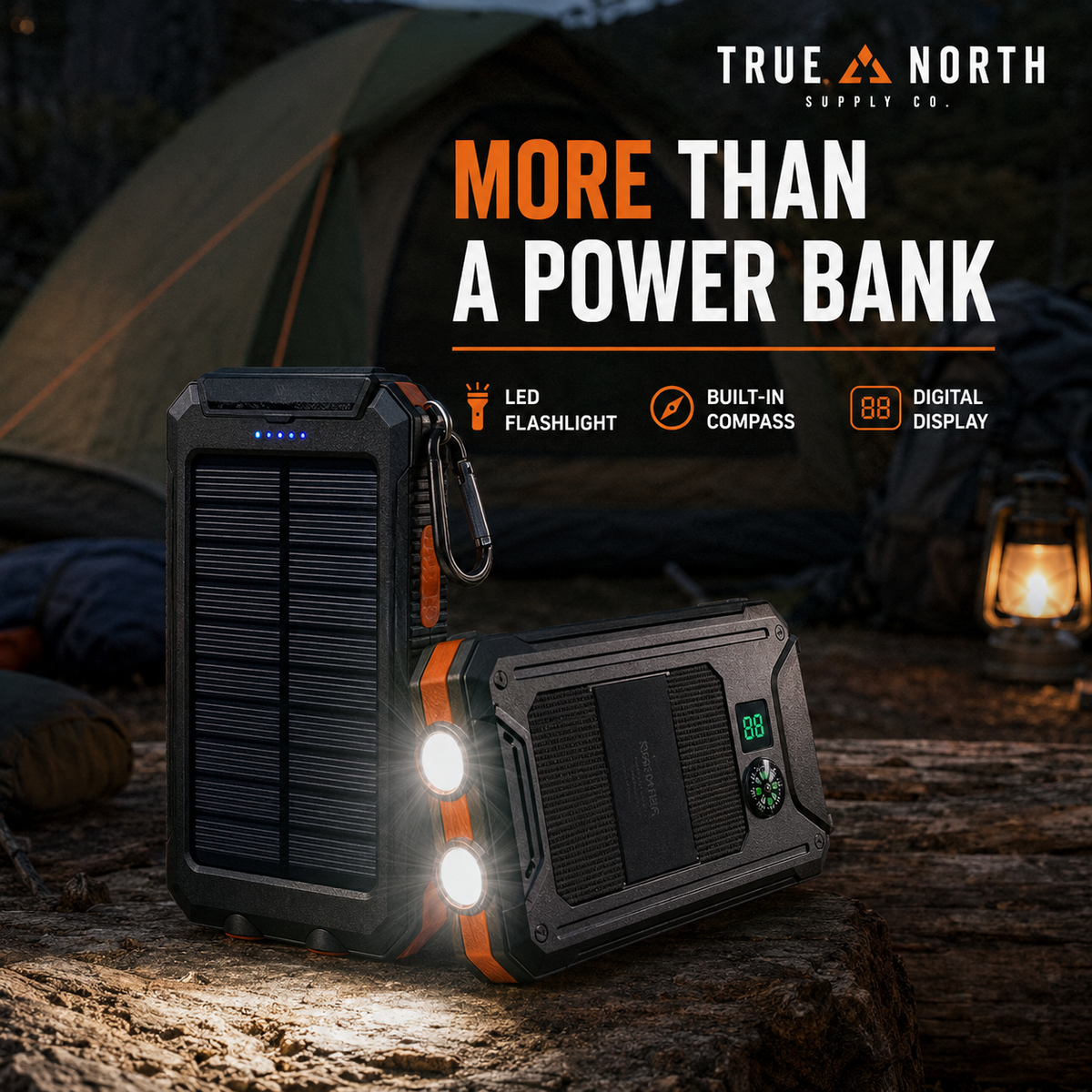 TrueCharge - 20,000mAh Solar Power Bank