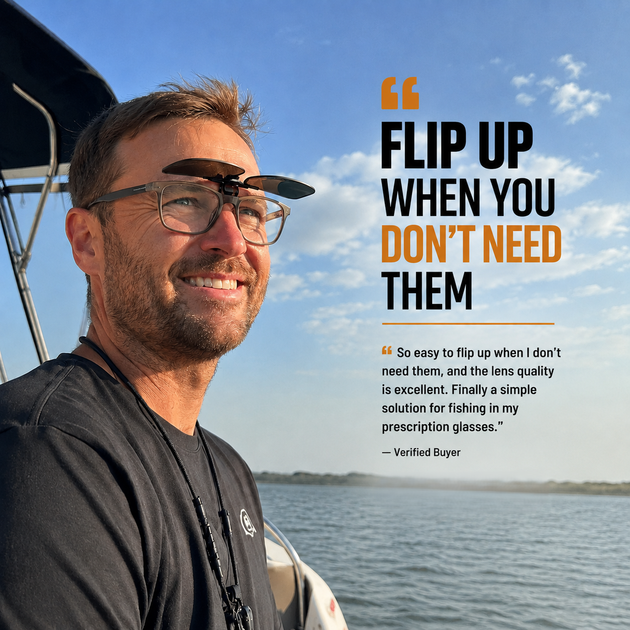 FlipCast - Clip On Fishing Lenses