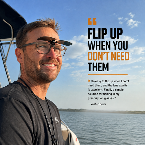 FlipCast - Clip On Fishing Lenses
