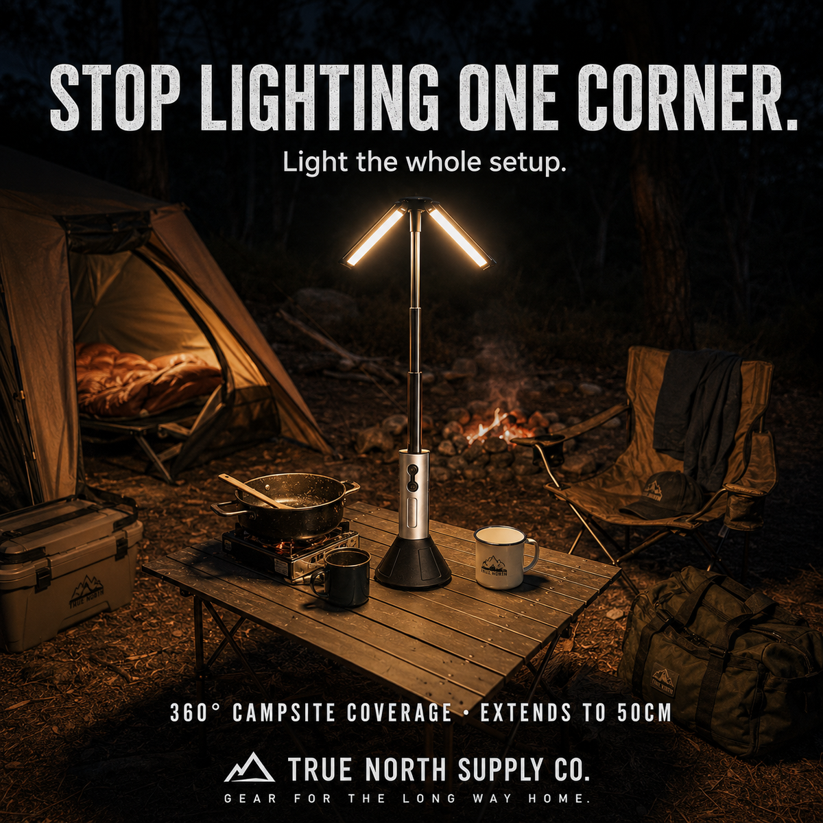TowerBeam - 300 Lumen Telescopic Camping Light