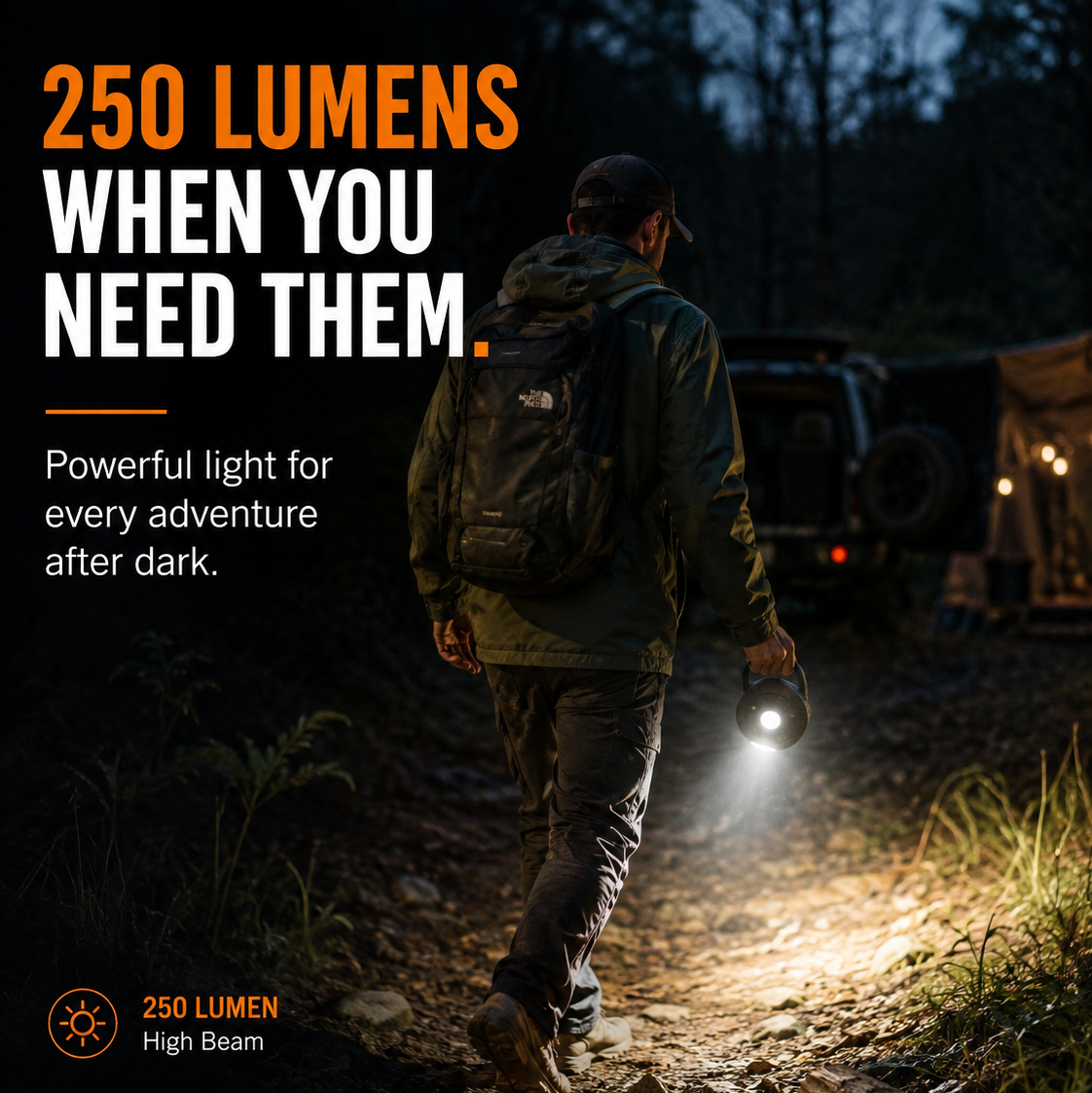 GlowReel - 250 Lumen 4-in-1 Camping Light