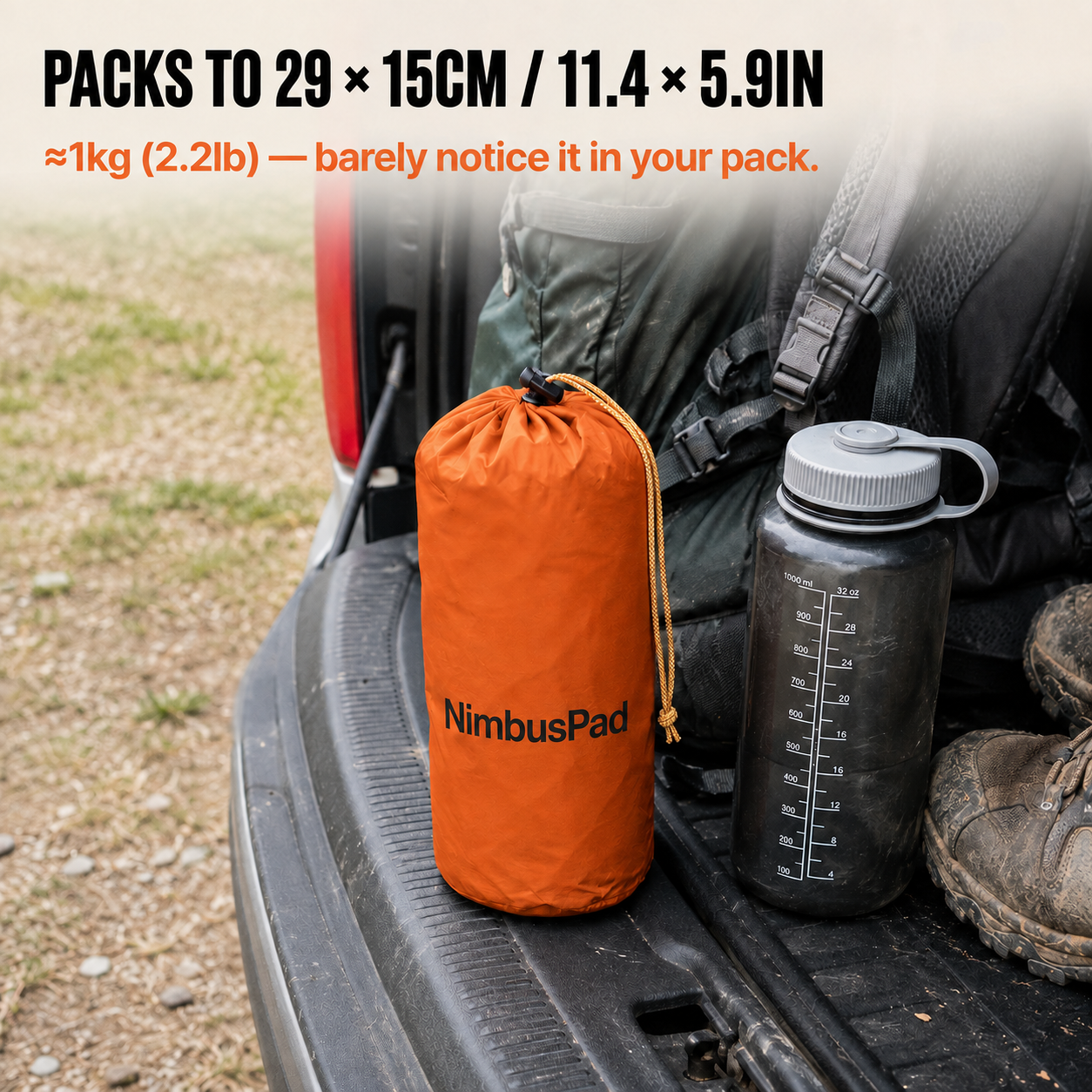 NimbusPad - 4" Quick-Inflating Sleeping Mat