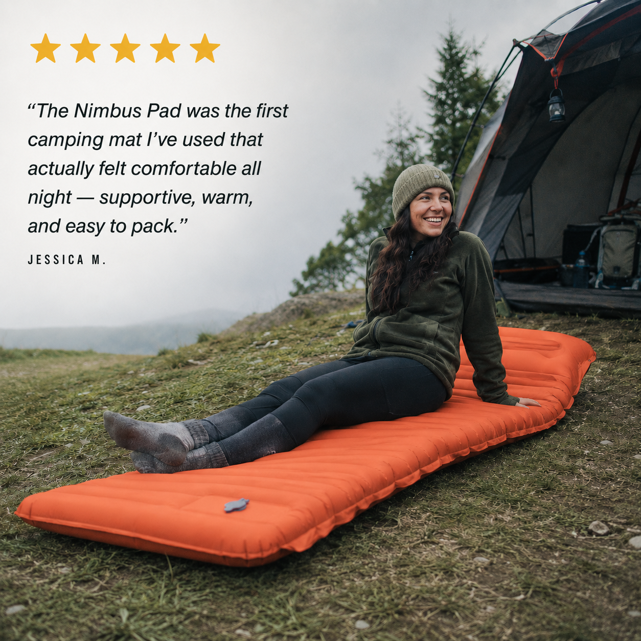 NimbusPad - 4" Quick-Inflating Sleeping Mat