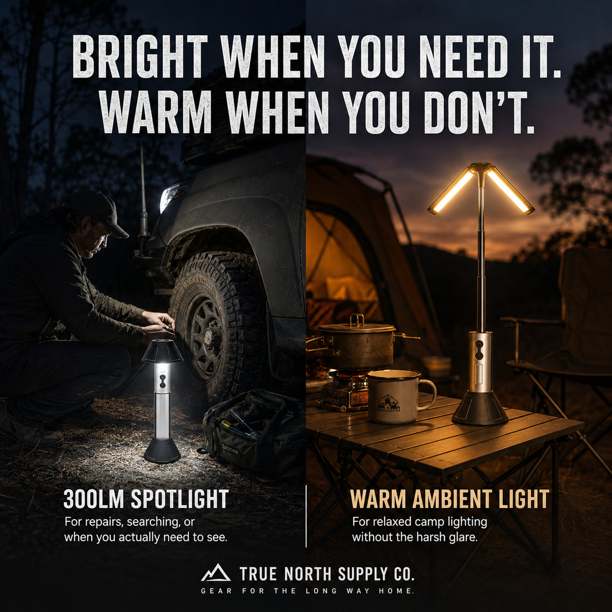 TowerBeam - 300 Lumen Telescopic Camping Light